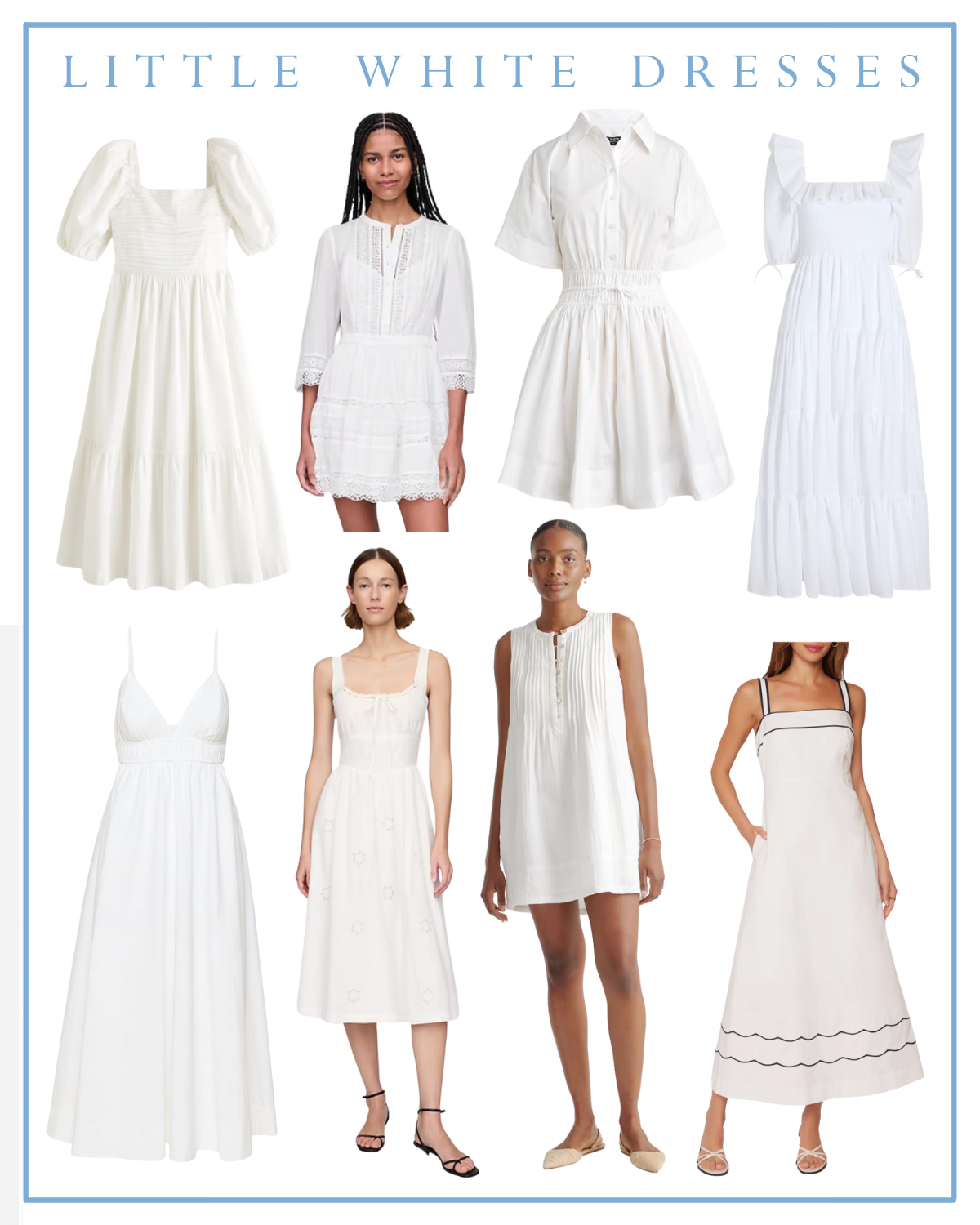 best little white dresses